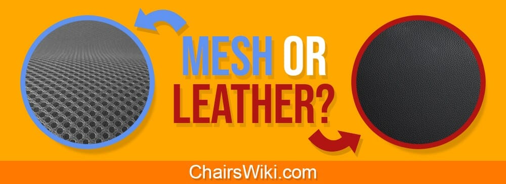Mesh or leather office chairs