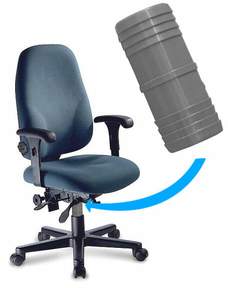 diy fix sinking office chair