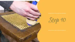 How to Recane a Chair Seat Step 10
