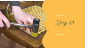 How to Recane a Chair Seat Step 11