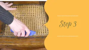 How to Recane a Chair Seat Step 3
