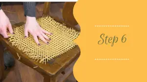 How to Recane a Chair Seat Step 6