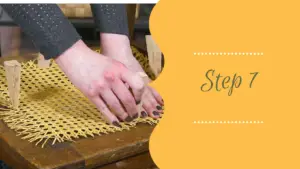 How to Recane a Chair Seat Step 7