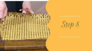 How to Recane a Chair Seat Step 8